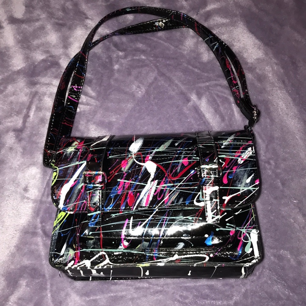 Splatter paint purse